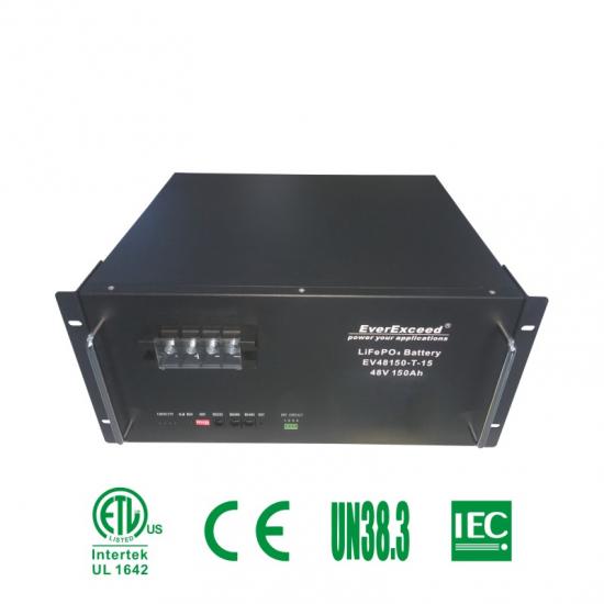 UL Approval 48V 150ah Lithium Ion LiFePO4 Telecom Battery